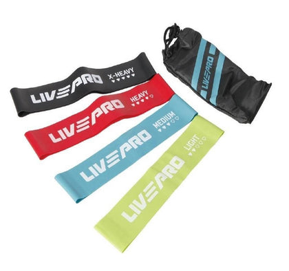 LIVEPRO RESISTANCE LOOP BAND SET LP8412 - Afrofit GymStore